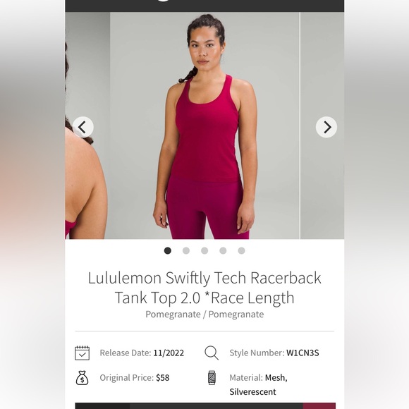 EUC Lululemon Swiftly Tech Racerback Tank Race Length - Picture 5 of 5